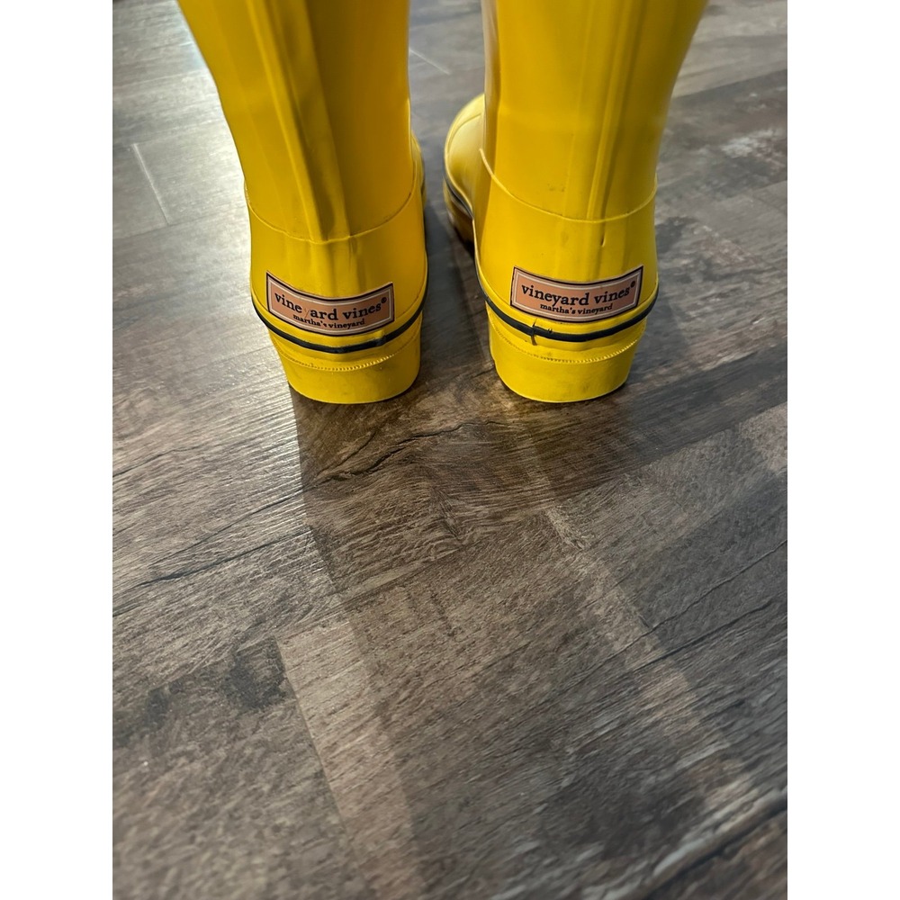 Vineyard vines rain rubber boots size 7 EUC - Picture 3 of 8